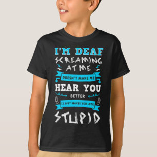 Medvetenhet Hårdshjälpmedel Implantat ascreaming v T Shirt