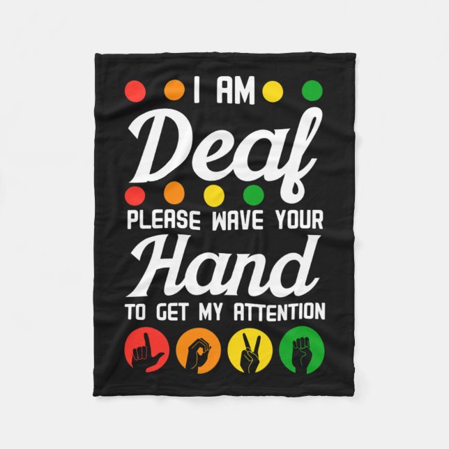 Medvetenhet Hårdshjälpmedel Implantat Asl Wave din Fleecefilt (Framsidan)