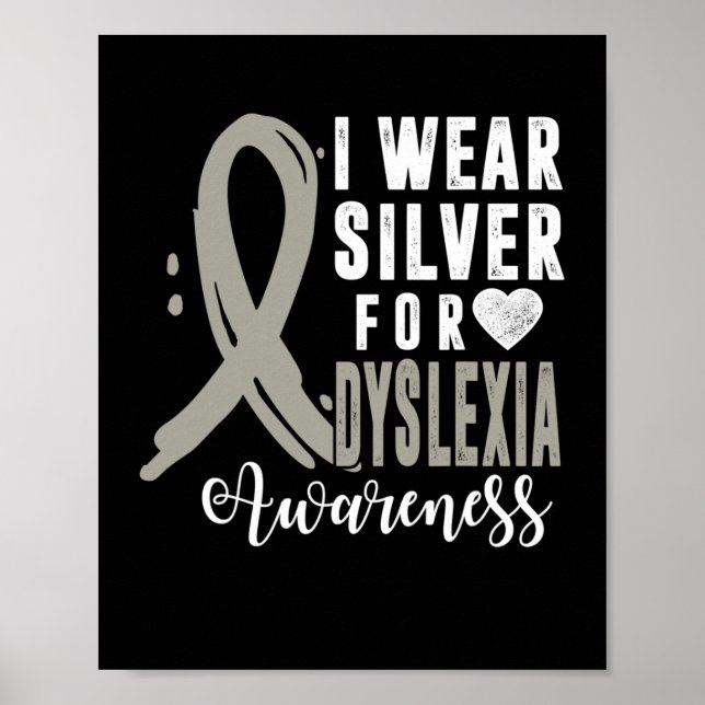 Medvetenhet i Bära om att läsa Silver-menyfliksomr Poster (Framsidan)