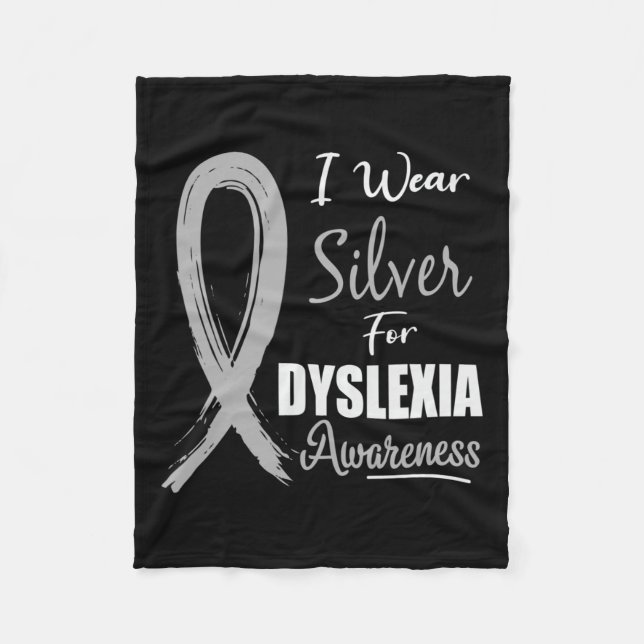 Medvetenhet I Bära Silver - Lärande läsning av men Fleecefilt (Framsidan)