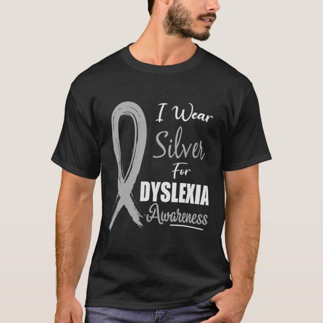 Medvetenhet I Bära Silver - Lärande läsning av men T Shirt (Framsida)