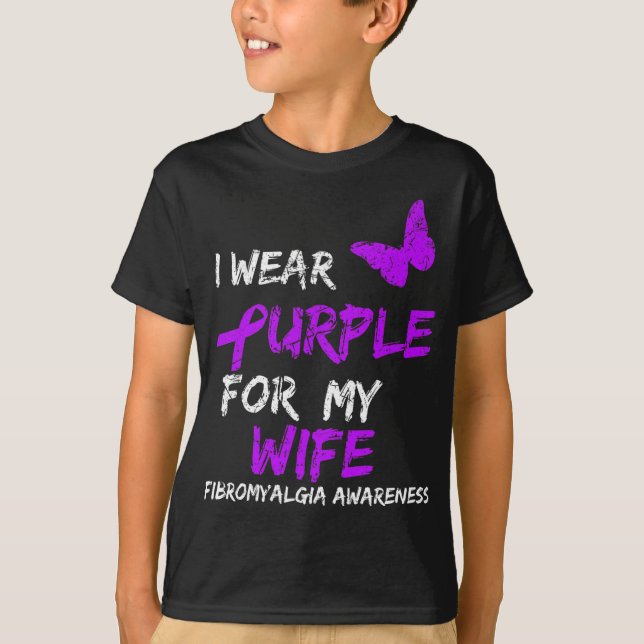 Medvetenhet I Bärans Lila för fru 1 T Shirt (Framsida)