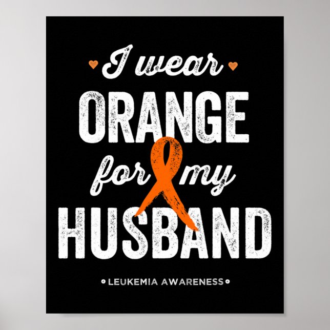 Medvetenhet i Bärans Orange för mitt Make Poster (Framsidan)