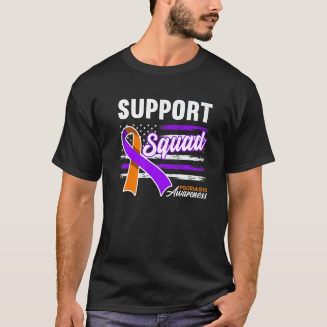 Medvetenhet I stöder Squad I Skin Villkor I Psori T Shirt (Framsida)