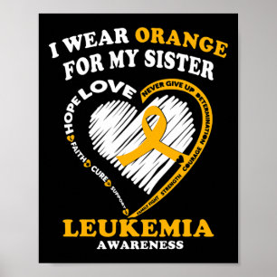 Medvetenhet - jag Bäror Orange för min syster Poster