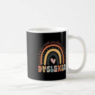 Medvetenhet månad Groovy Retro Rainbow Kaffemugg