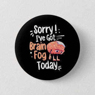 Medvetenhet och fibrofog Fibromyalgia Brain Fog Knapp