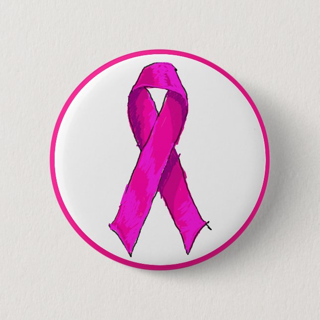 Medvetenhet och stöd för modern Rosa Bow Breast Ca Knapp (Framsida)