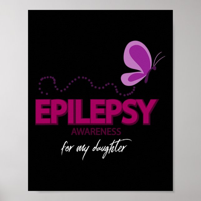 Medvetenhet om akut epilepsi för min dotter poster (Framsidan)