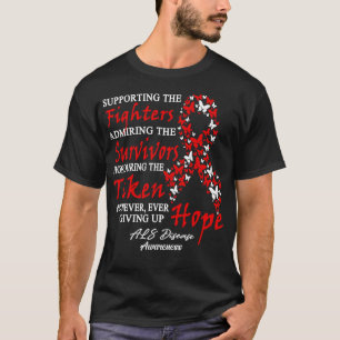 Medvetenhet om ALS-sjukdomar till stöd för knapp T Shirt