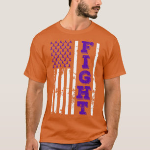 Medvetenhet om Alzheimers sjukdom Kamp mot amerika T Shirt