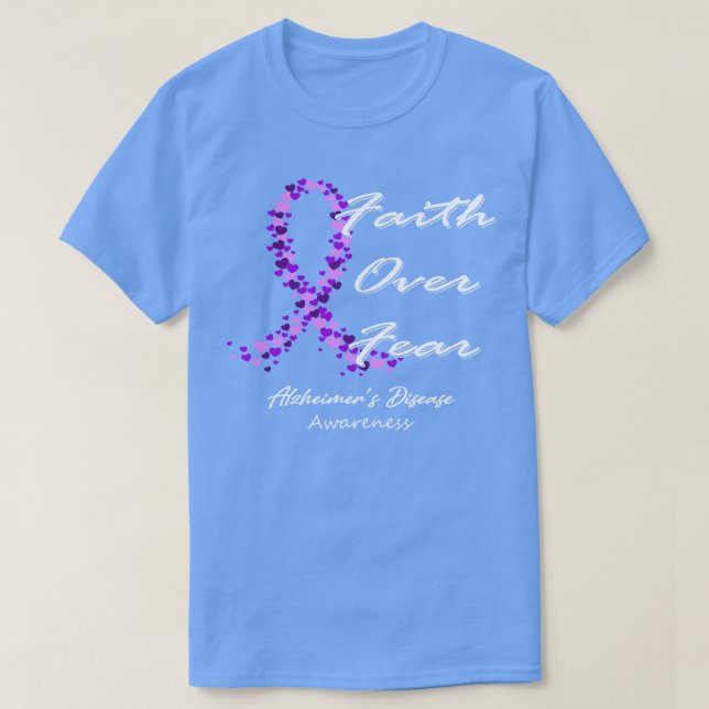 Medvetenhet om Alzheimers sjukdom över rädsla för T Shirt (Design framsida)