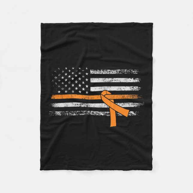 Medvetenhet om amerikansk Flagga Fleecefilt (Framsidan)