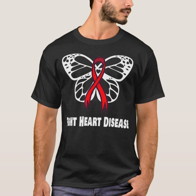 Medvetenhet om amerikanska hjärtsjukdomar  t shirt (Framsida)
