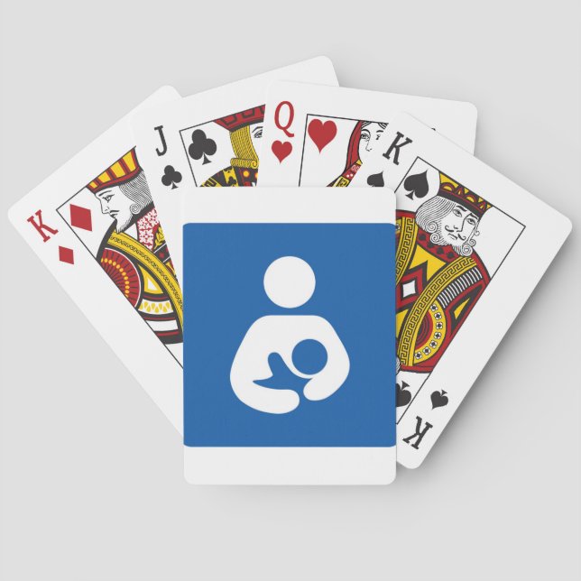 Medvetenhet om amning spel kort (Baksidan)