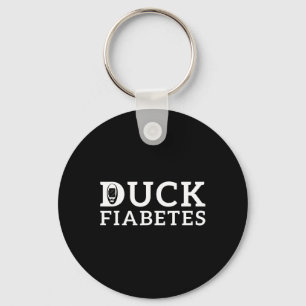 Medvetenhet om anka-diabetes nyckelring