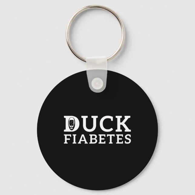Medvetenhet om anka-diabetes nyckelring (Framsida)