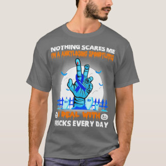 Medvetenhet om Ankylosing Spondylitis Awareness In T Shirt
