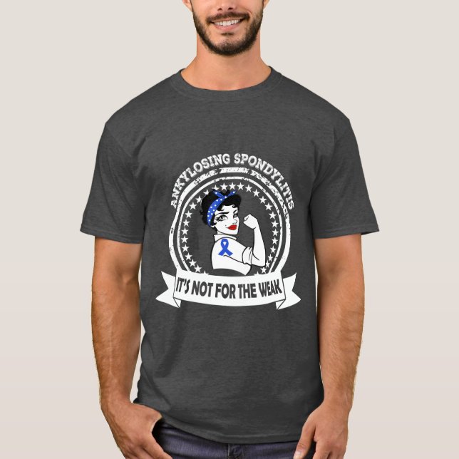 Medvetenhet om ankylosing Spondylitis Warrior Awar T Shirt (Framsida)