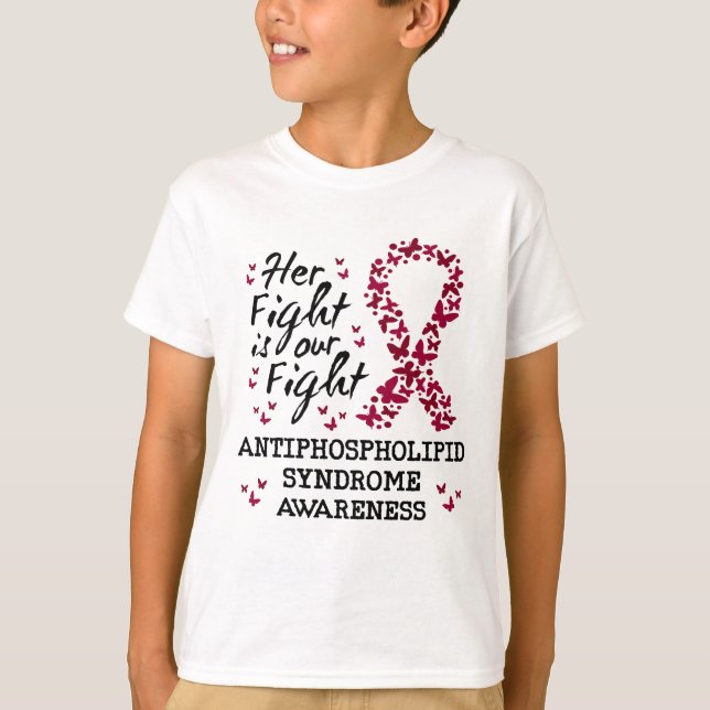 Medvetenhet om antifosfolipidsyndrom t shirt (Framsida)