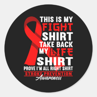 Medvetenhet om att bekämpa förebyggande av stroke runt klistermärke