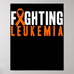 Medvetenhet om att bekämpa Leukemi Support Poster