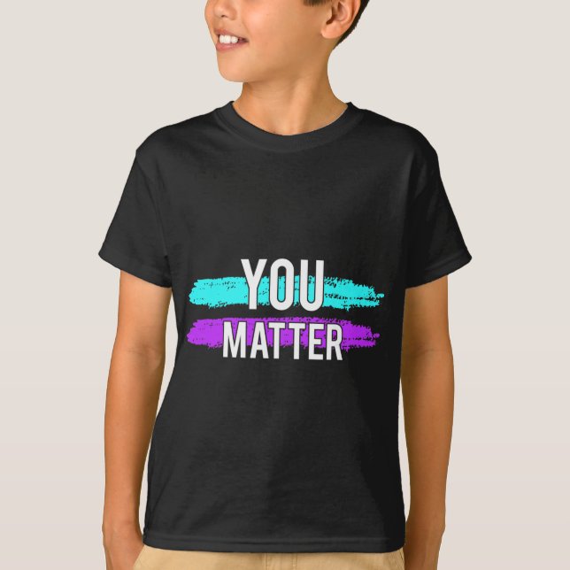 Medvetenhet om att du har problem med designgåva f t shirt (Framsida)