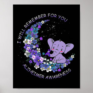 Medvetenhet om att jag kommer ihåg för dig Elephan Poster