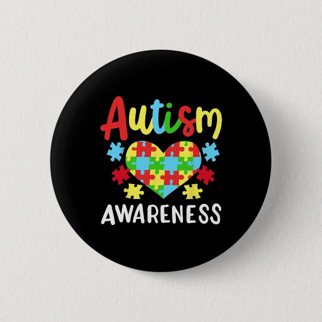 Medvetenhet om autism 1 knapp (Framsida)