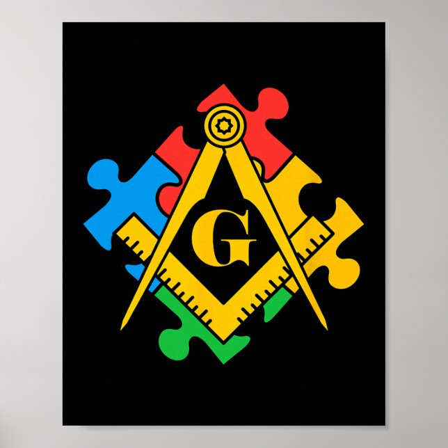 Medvetenhet om autism 4 poster (Framsidan)
