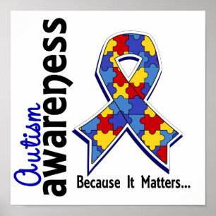 Medvetenhet om autism 5 poster