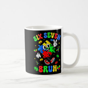 Medvetenhet om autism 67 sex sju bruh pussel pojke kaffemugg