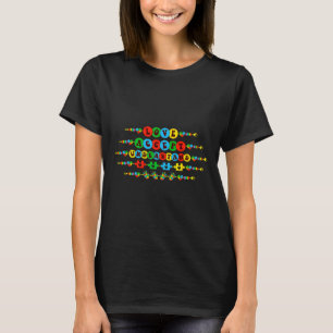 Medvetenhet om autism Acceptera Kärlek förstår Vän T Shirt