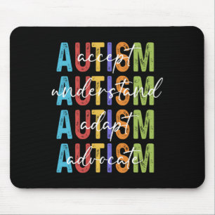 Medvetenhet om autism accepterade att förstå Adapt Musmatta