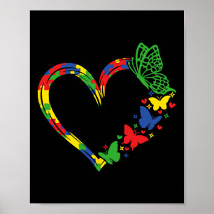 Medvetenhet om autism Accepterar kvinnor i Kärlek Poster