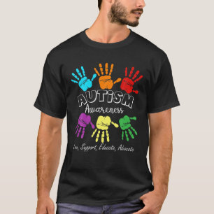 Medvetenhet om autism är en god autism Händer Ma T Shirt