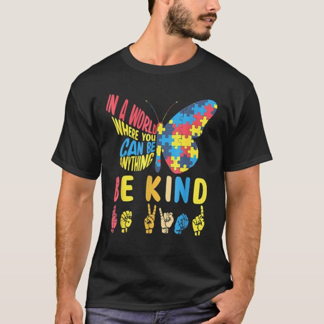 Medvetenhet om autism är ett slags "puzzle Sign La T Shirt (Framsida)