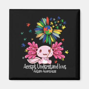 Medvetenhet om autism, axolotl älskare T-Shirt134 Magnet