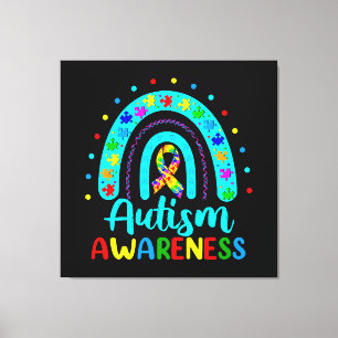 Medvetenhet om autism canvastryck