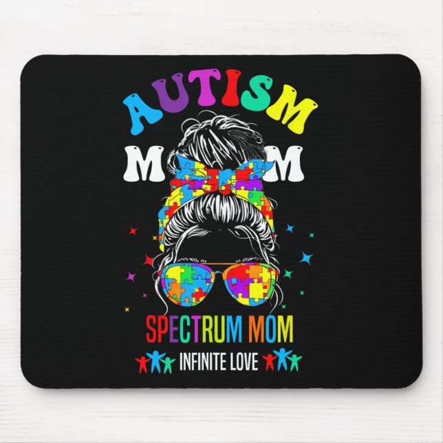 Medvetenhet om autism i Mamma Infinite Kärlek Musmatta (Framsidan)