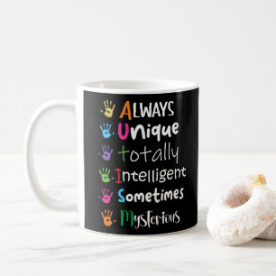 Medvetenhet om autism kaffemugg