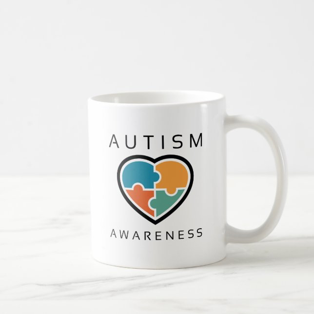 Medvetenhet om autism kaffemugg (Höger)