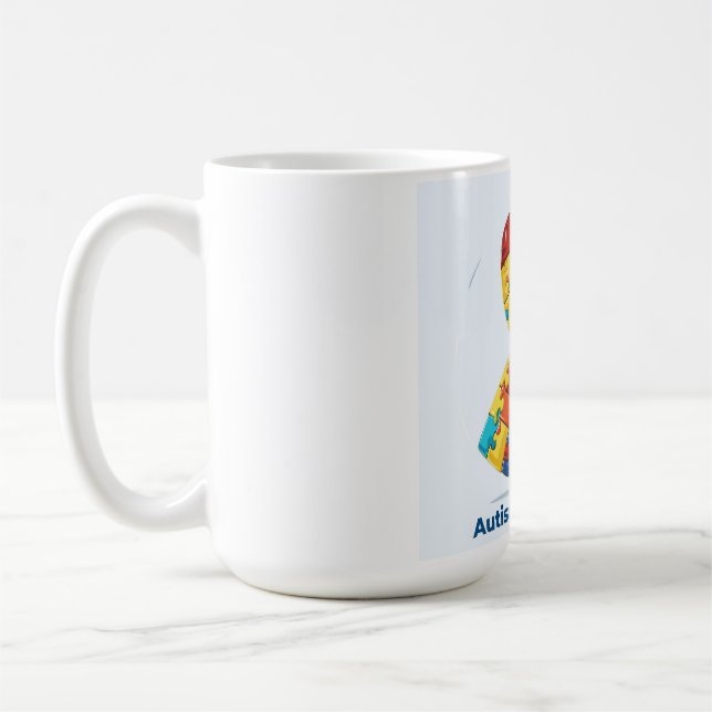 Medvetenhet om autism kaffemugg (Vänster)