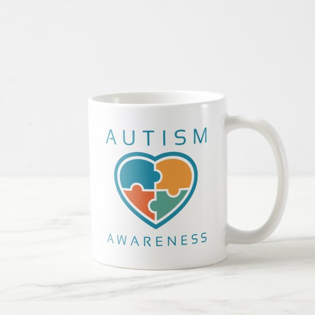 Medvetenhet om autism kaffemugg (Höger)
