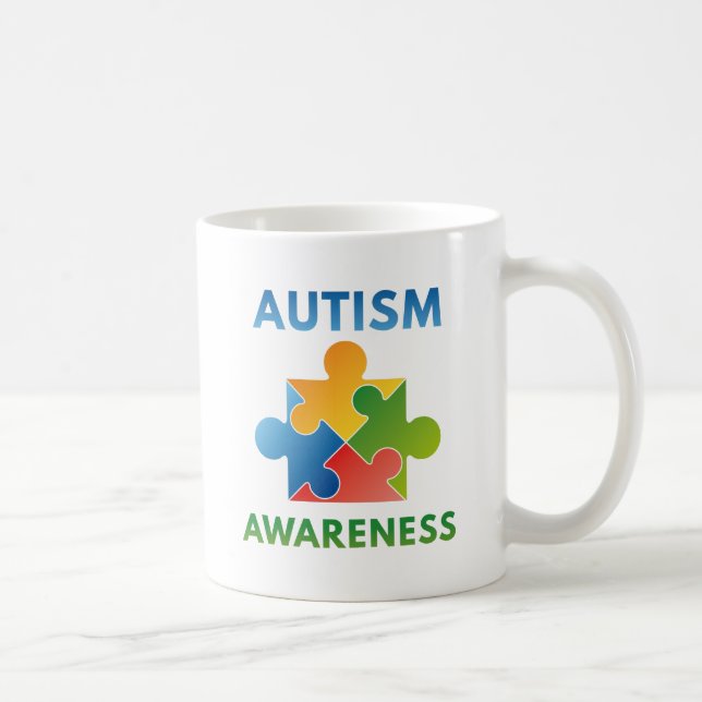Medvetenhet om autism kaffemugg (Höger)