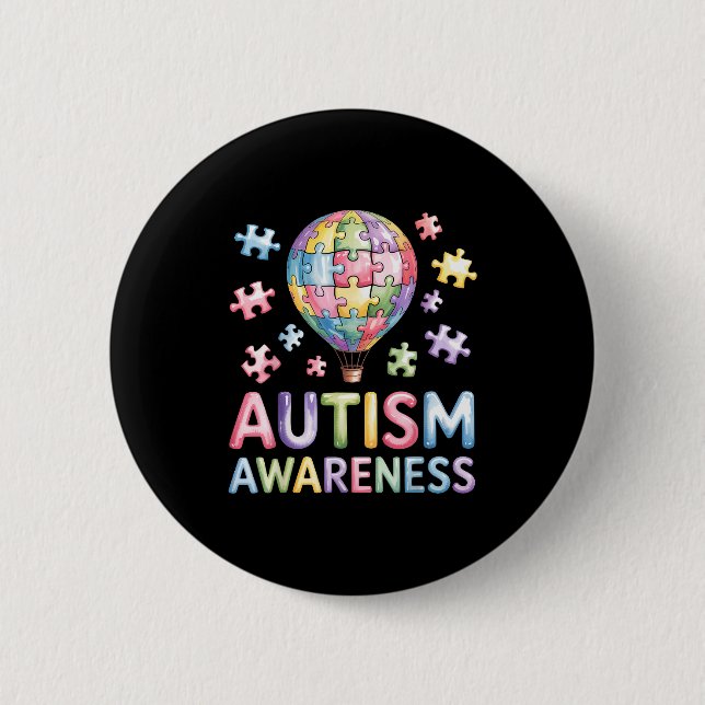 Medvetenhet om autism  knapp (Framsida)