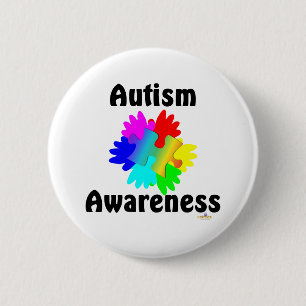 Medvetenhet om autism knapp