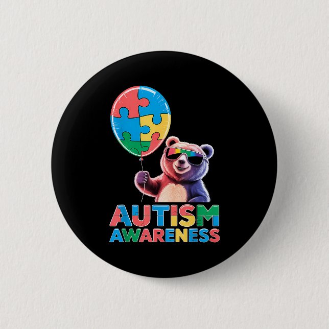 Medvetenhet om autism  knapp (Framsida)