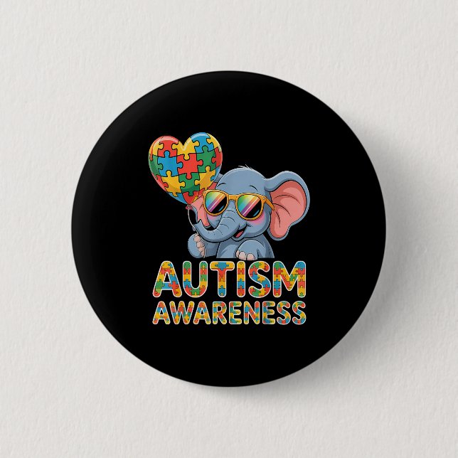 Medvetenhet om autism  knapp (Framsida)