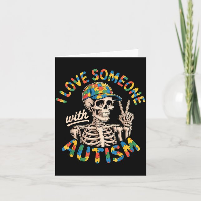 Medvetenhet om autism  kort (Framsida)